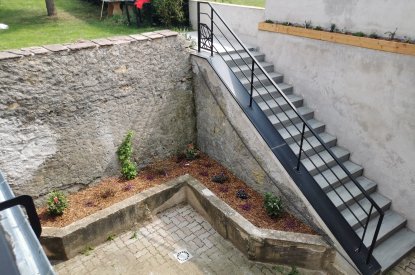 Aménagement de terrasse et cour minéral