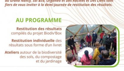 🚀 [Projet| Dans le cadre du projet Biodiv’Box financé par la Métropole du Grand Nancy,  (...)